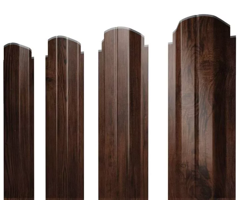 Штакетник П-образный А фигурный 0,45 Print Premium Cherry Wood купить в краснодаре