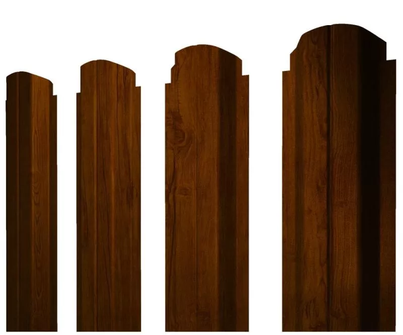 Штакетник П-образный А фигурный 0,45 Print Premium Golden Wood Intense FTC купить в краснодаре