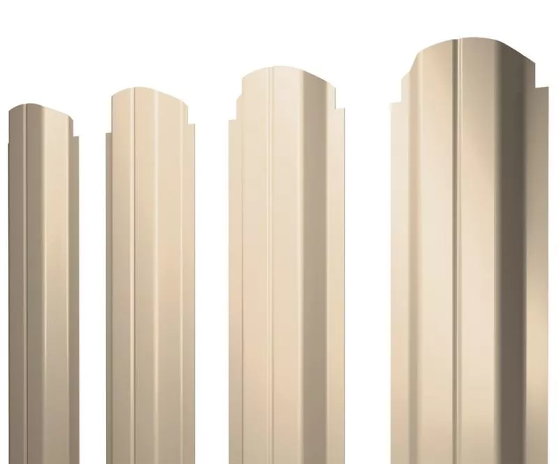 Штакетник П-образный А фигурный 0,5 Satin RAL 1015 светлая слоновая кость купить в краснодаре