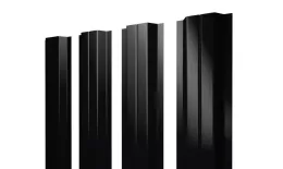 Штакетник П-образный A с прямым резом 0,4 PE-Matt-Double RAL 9005 черный. Цена: 87 руб. Артикул: 46351