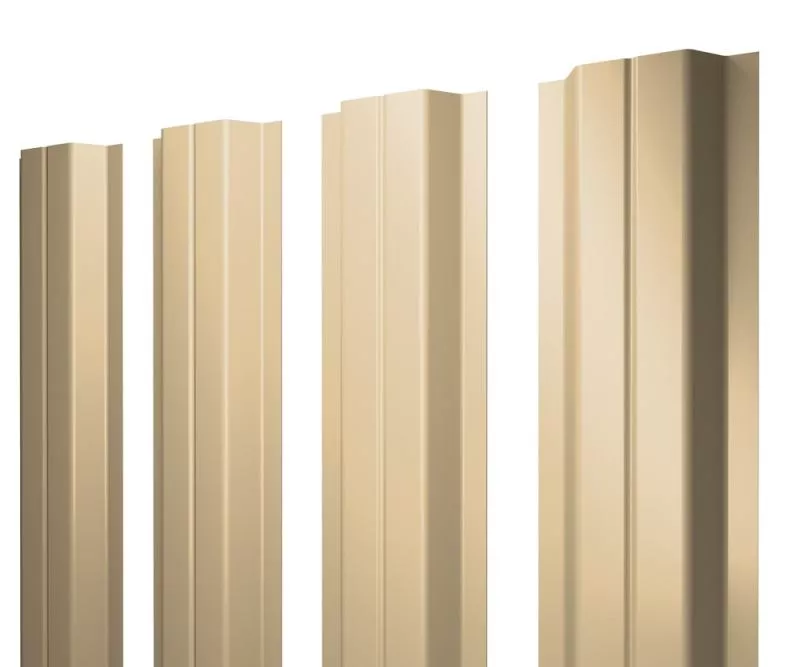 Штакетник П-образный A с прямым резом 0,4 PE RAL 1014 слоновая кость купить в краснодаре