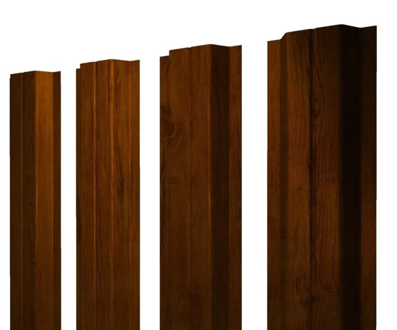 Штакетник П-образный A с прямым резом 0,4 Print Premium Golden Wood Intense FTC купить в краснодаре