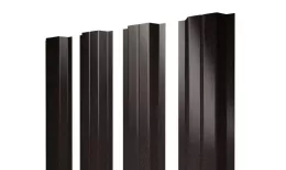 Штакетник П-образный A с прямым резом 0,45 Print Elite Coffee Wood Blesk TwinColor. Артикул: 38584