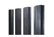 Штакетник П-образный A с прямым резом 0,45 Print Premium Grey Wood TwinColor – Купить оптом и в розницу