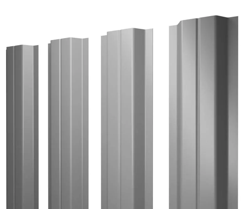 Штакетник П-образный A с прямым резом 0,5 PE RAL 7004 сигнальный серый купить в краснодаре