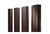 Штакетник П-образный A с прямым резом 0,5 PurLite Matt RAL 8017 шоколад – Купить оптом и в розницу