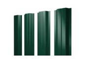 Штакетник П-образный A с прямым резом 0,5 Satin Matt RAL 6005 зеленый мох – Купить оптом и в розницу