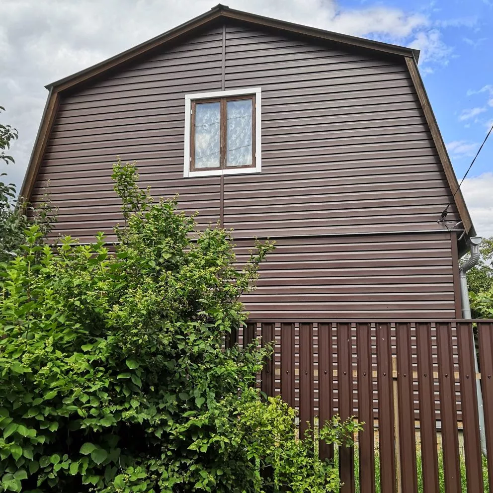 Штакетник П-образный A с прямым резом 0,5 Satin Matt RAL 8017 шоколад купить в краснодаре