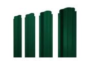 Штакетник П-образный B фигурный 0,4 PE RAL 6005 зеленый мох – Купить оптом и в розницу