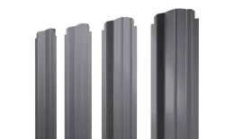 Штакетник П-образный B фигурный 0,45 Drap RAL 7004 сигнальный серый. Цена: 110 руб. Артикул: 46362