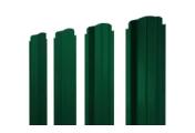 Штакетник П-образный B фигурный 0,45 Drap TX RAL 6005 зеленый мох – Купить оптом и в розницу