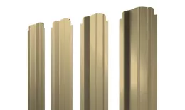 Штакетник П-образный B фигурный 0,45 PE RAL 1014 слоновая кость. Цена: 78 руб. Артикул: 39169