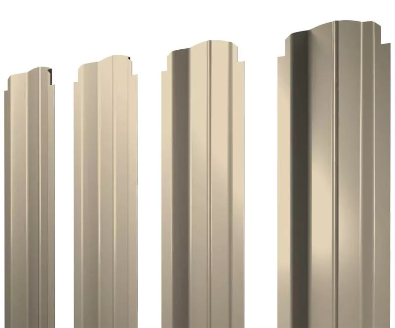 Штакетник П-образный B фигурный 0,45 PE RAL 1015 светлая слоновая кость купить в краснодаре