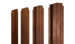 Штакетник П-образный B фигурный 0,45 Print-Double Premium Golden Wood Fresh. Артикул: 38645