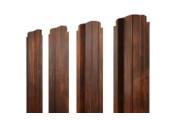 Штакетник П-образный B фигурный 0,45 Print Elite Chestnut Wood TwinColor – Купить оптом и в розницу