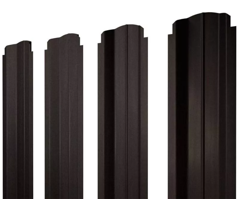 Штакетник П-образный B фигурный 0,45 Print Elite Coffee Wood Blesk TwinColor купить в краснодаре