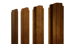 Штакетник П-образный B фигурный 0,45 Print Elite Golden Wood TwinColor. Цена: 165 руб. Артикул: 38641