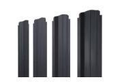 Штакетник П-образный B фигурный 0,5 PurPro RAL 7024 мокрый асфальт – Купить оптом и в розницу