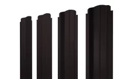 Штакетник П-образный B фигурный 0,5 Satin Matt TX RAL 9005 черный. Цена: 135 руб. Артикул: 39178