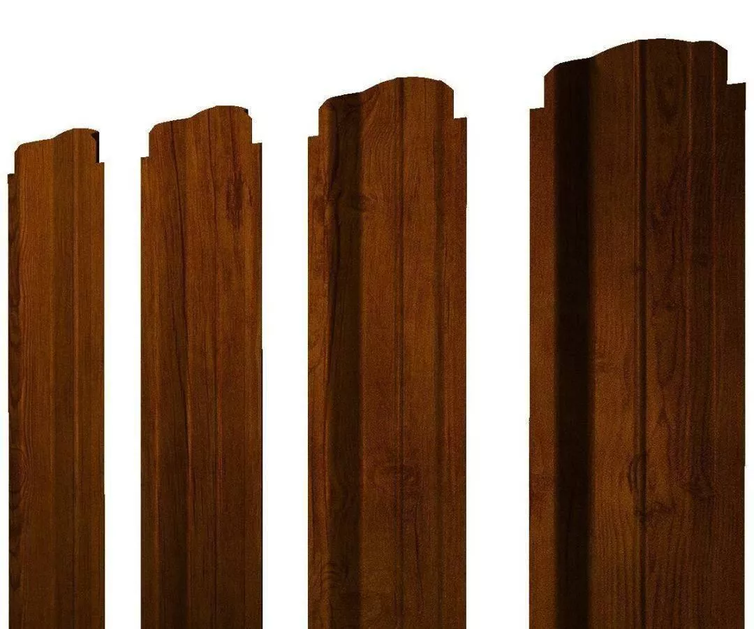 Штакетник П-образный В фигурный 0,4 Print Premium Golden Wood Intense FTC купить в краснодаре