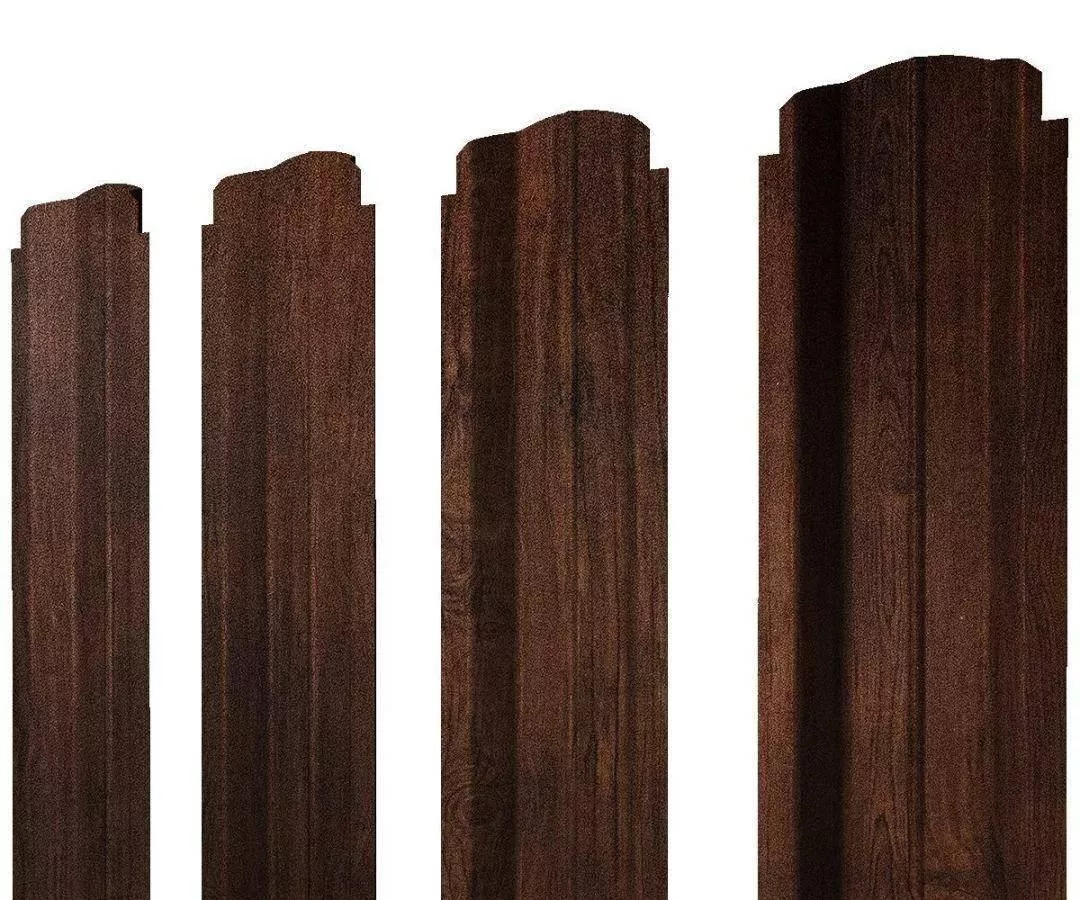 Штакетник П-образный В фигурный 0,45 Print Premium Cherry Wood Dark FTC купить в краснодаре