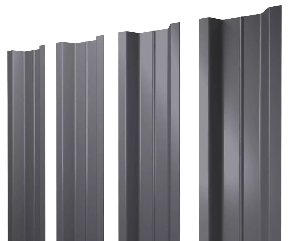 Штакетник П-образный В с прямым резом 0,4 PE RAL 7004 сигнальный серый купить в краснодаре