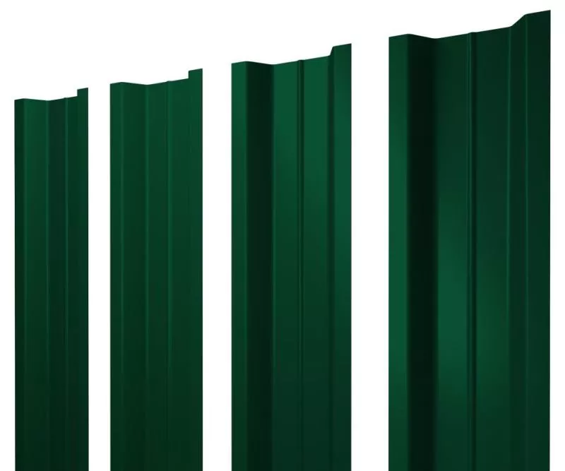 Штакетник П-образный В с прямым резом 0,45 Drap RAL 6005 зеленый мох купить в краснодаре