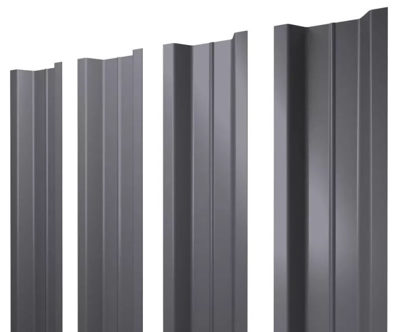 Штакетник П-образный В с прямым резом 0,45 Drap RAL 7004 сигнальный серый купить в краснодаре