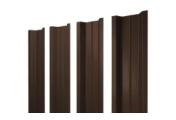 Штакетник П-образный В с прямым резом 0,45 Drap TR lite RAL 8017 шоколад – Купить оптом и в розницу