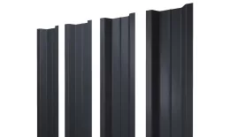 Штакетник П-образный В с прямым резом 0,45 Drap TX RAL 7024 мокрый асфальт. Цена: 118 руб. Артикул: 46094