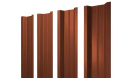 Штакетник П-образный В с прямым резом 0,45 Drap TX RAL 8004 терракота. Цена: 119 руб. Артикул: 46095