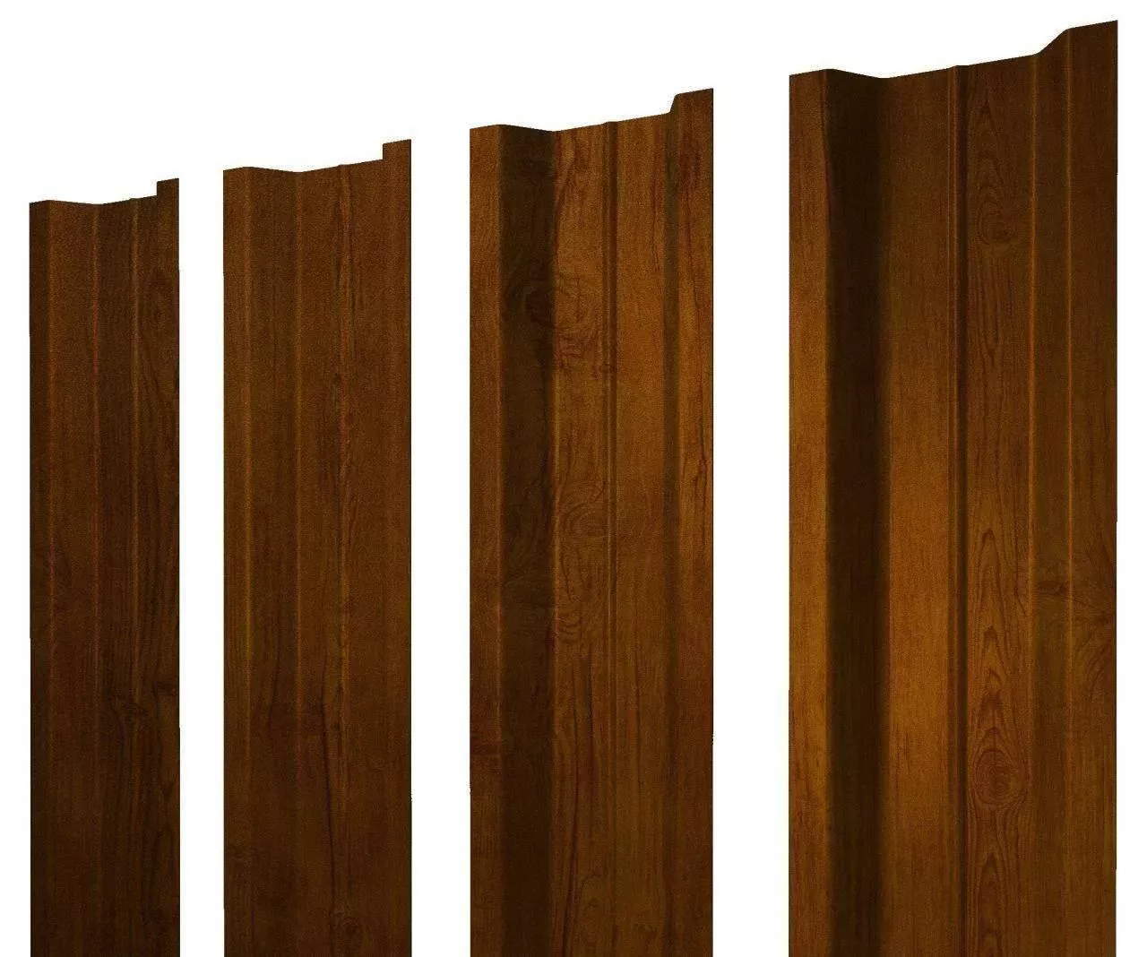 Штакетник П-образный В с прямым резом 0,45 Print-Double Premium Golden Wood Intense F купить в краснодаре