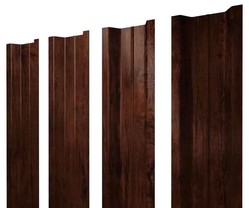 Штакетник П-образный В с прямым резом 0,45 Print Elite Cherry Wood TwinColor купить в краснодаре