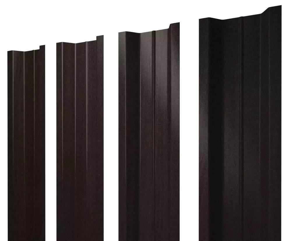 Штакетник П-образный В с прямым резом 0,45 Print Elite Coffee Wood Blesk TwinColor купить в краснодаре