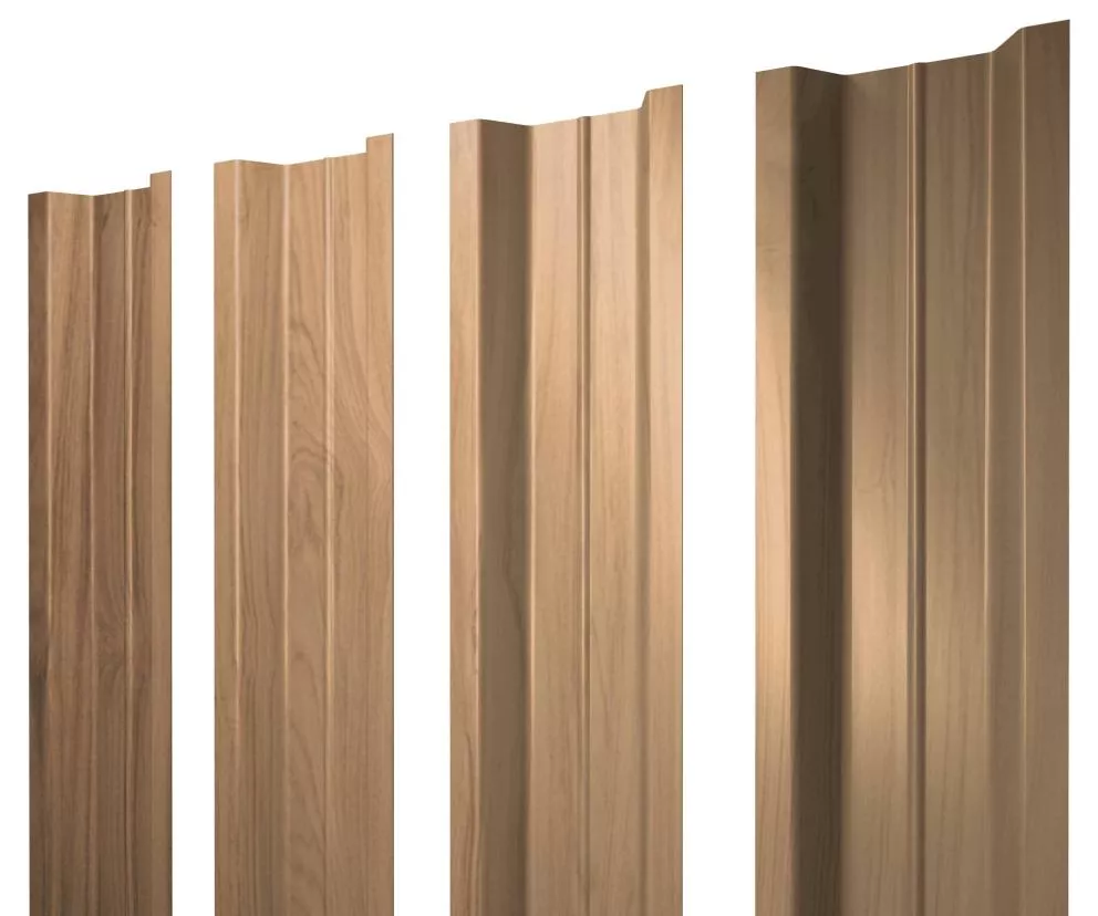 Штакетник П-образный В с прямым резом 0,45 Print Elite Honey Wood TwinColor купить в краснодаре