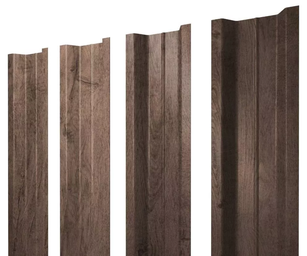 Штакетник П-образный В фигурный 0,45 Print Premium Almond Wood Fresh купить в краснодаре