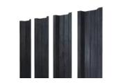 Штакетник П-образный В с прямым резом 0,45 Print Premium Grey Wood TwinColor – Купить оптом и в розницу