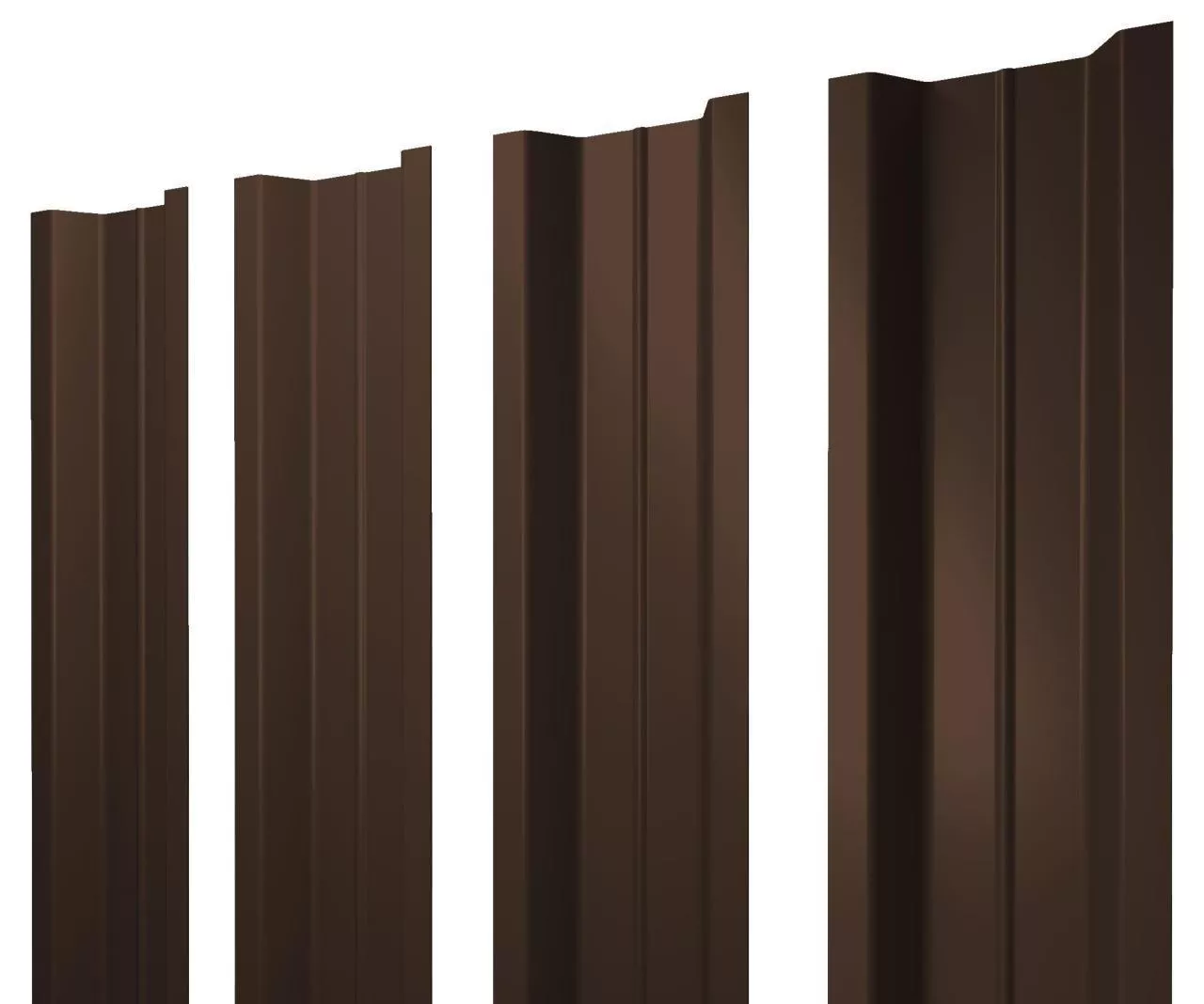 Штакетник П-образный В с прямым резом 0,5 Drap RAL 8017 шоколад купить в краснодаре