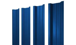 Штакетник П-образный В с прямым резом 0,5 Satin RAL 5005 сигнальный синий. Цена: 128 руб. Артикул: 46113