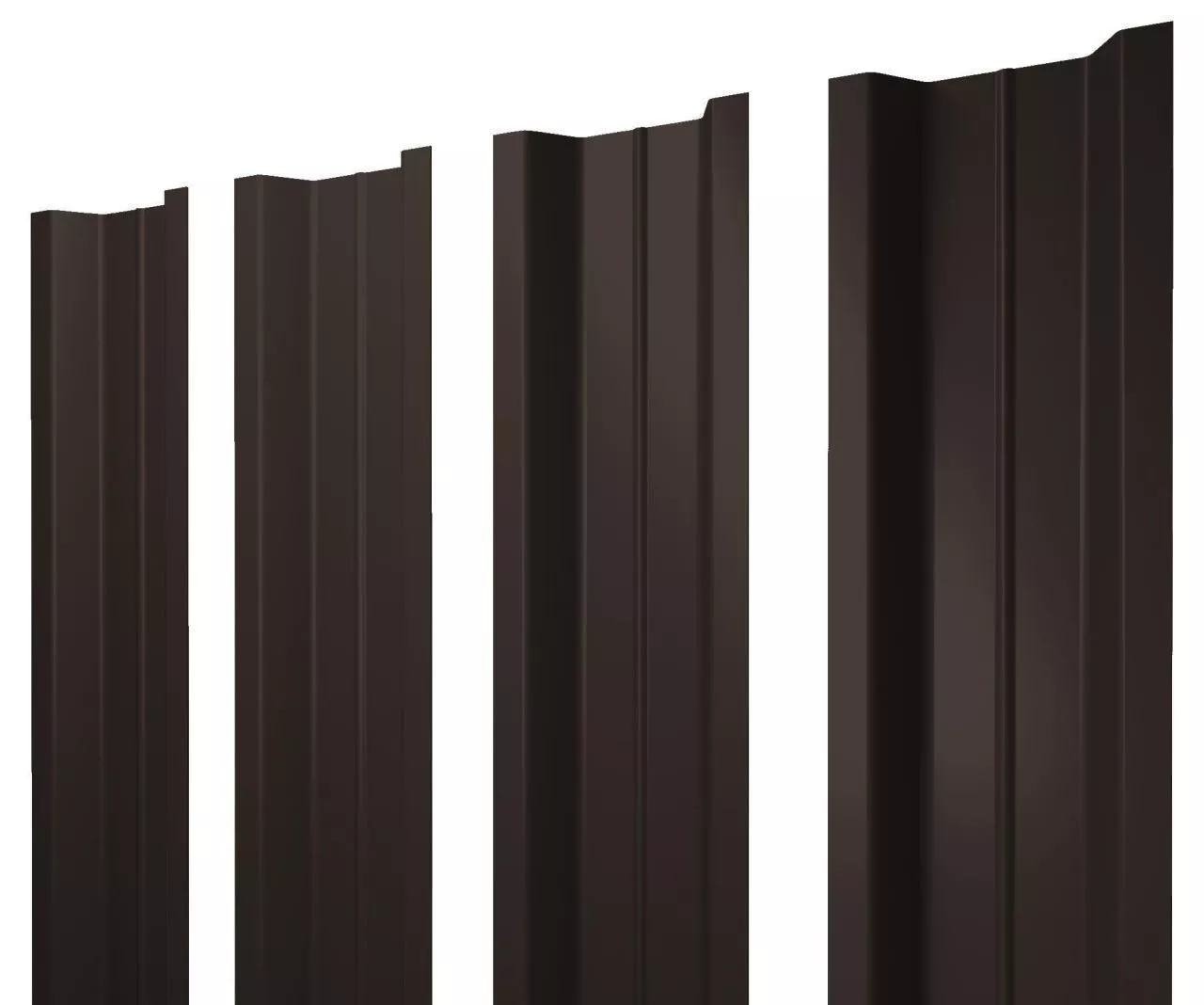 Штакетник П-образный В с прямым резом 0,5 Velur X RR 32 темно-коричневый купить в краснодаре