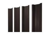 Штакетник П-образный В с прямым резом 0,5 Velur X RR 32 темно-коричневый – Купить оптом и в розницу