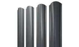 Штакетник Полукруглый Slim фигурный 0,45 Drap TX RAL 7024 мокрый асфальт. Цена: 105 руб. Артикул: 38851