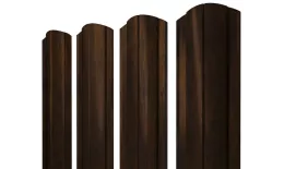 Штакетник Полукруглый Slim фигурный 0,45 Print Elite Chestnut Wood. Артикул: 39215