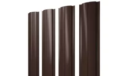 Штакетник Полукруглый Slim с прямым резом 0,4 PE-Matt-Double RAL 8017 шоколад. Цена: 91 руб. Артикул: 46130