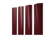 Штакетник Полукруглый Slim с прямым резом 0,45 Drap TR RAL 3005 красное вино – Купить оптом и в розницу