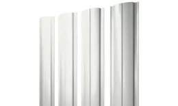Штакетник Полукруглый Slim с прямым резом 0,45 PE-Double RAL 9003 сигнальный белый. Цена: 91 руб. Артикул: 38799