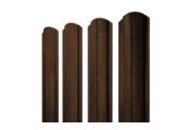 Штакетник Полукруглый Slim с прямым резом 0,45 Print Elite Chestnut Wood – Купить оптом и в розницу