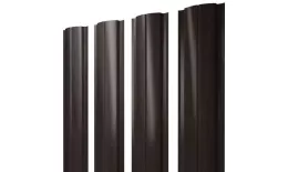 Штакетник Полукруглый Slim с прямым резом 0,45 Print Elite Coffee Wood Blesk TwinColor. Артикул: 38803