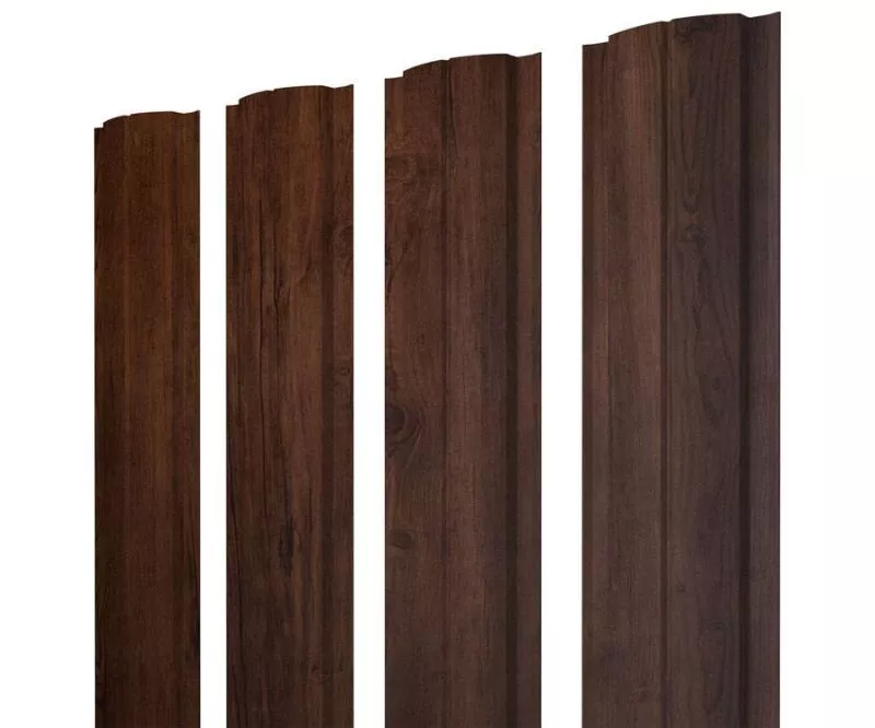 Штакетник Полукруглый Slim с прямым резом 0,45 Print Premium Cherry Wood Fresh TwinColor купить в краснодаре