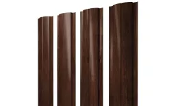 Штакетник Полукруглый Slim с прямым резом 0,45 Print Premium Cherry Wood. Артикул: 39404